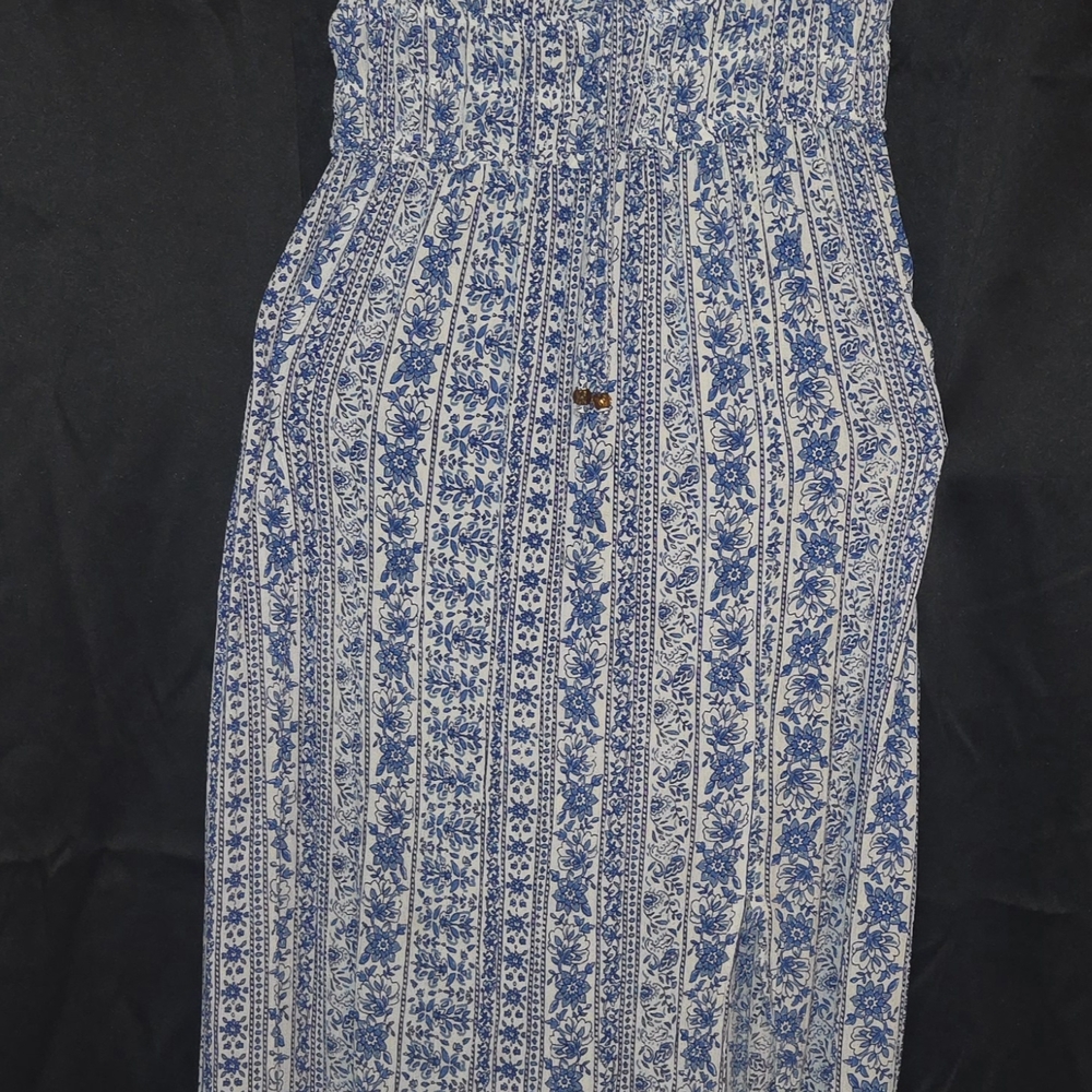 Derek Heart Blue and White Maxi Dress